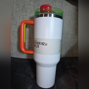 NEW Stanley Flowstate Quencher H2.0 White Neon 40 oz Tumbler Limited Edition